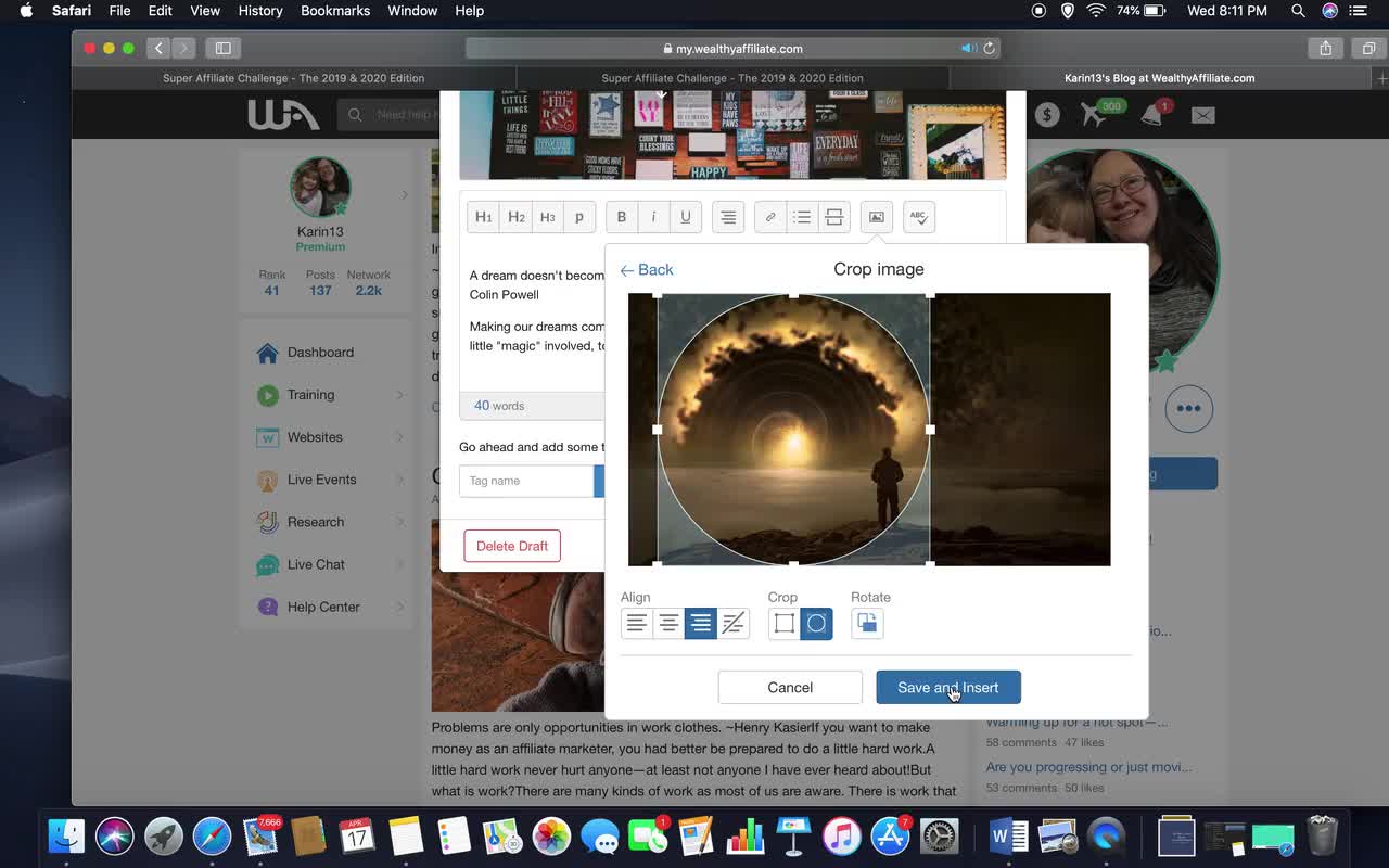 How to use the Circle Crop Tool