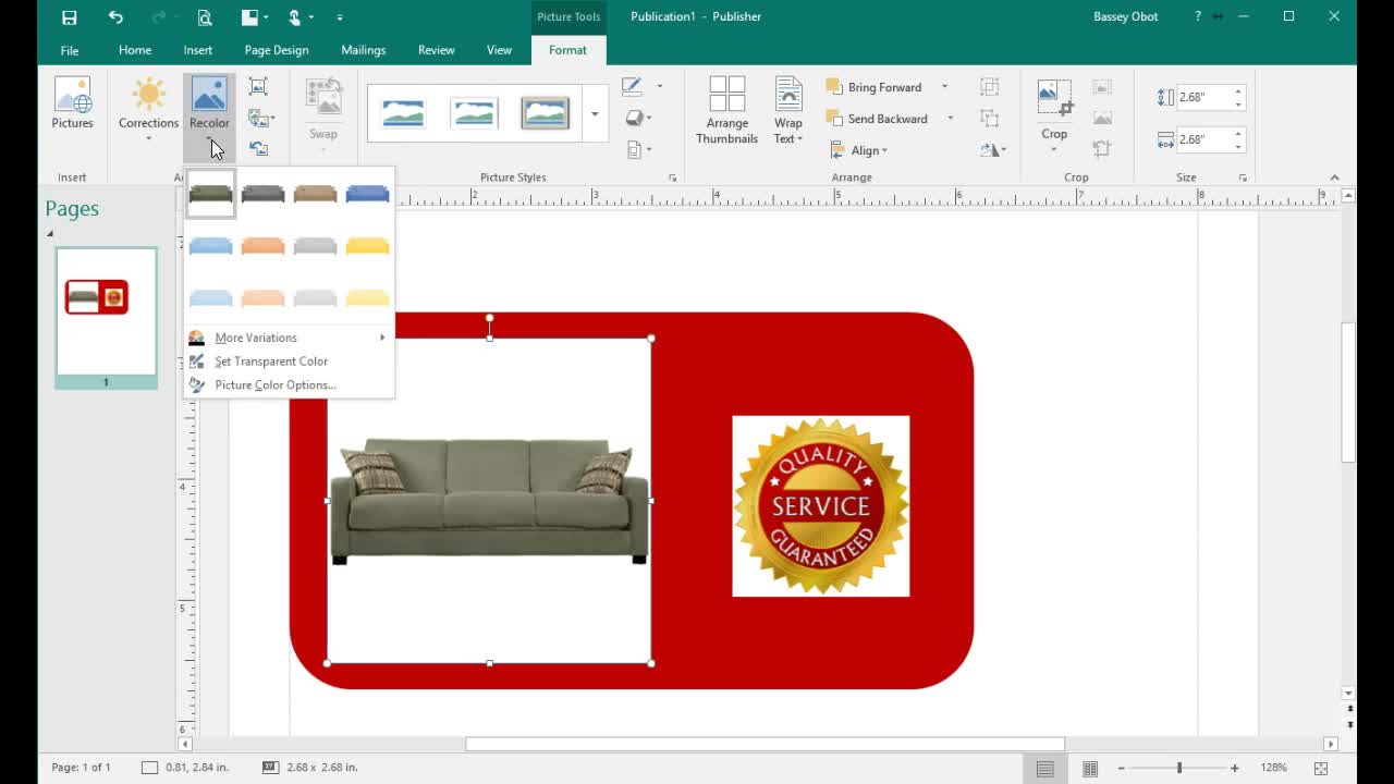Using Microsoft Publisher Likemzaer